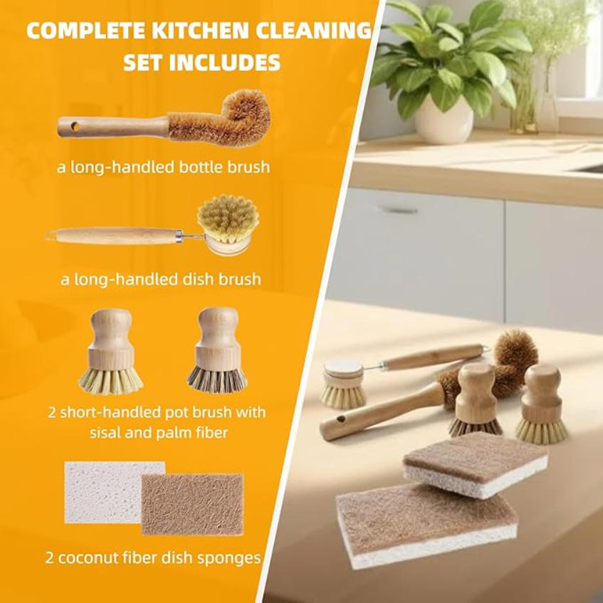 Set di 6 Spazzole per Piatti i - Substrate Coconut Fiber recensione e prezzo